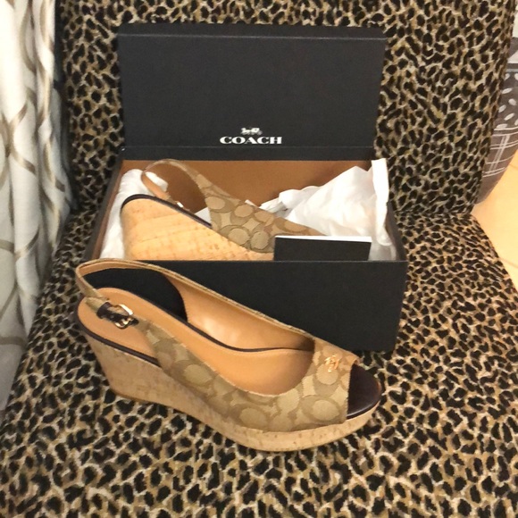 Brand new Coach wedges - Picture 3 of 6